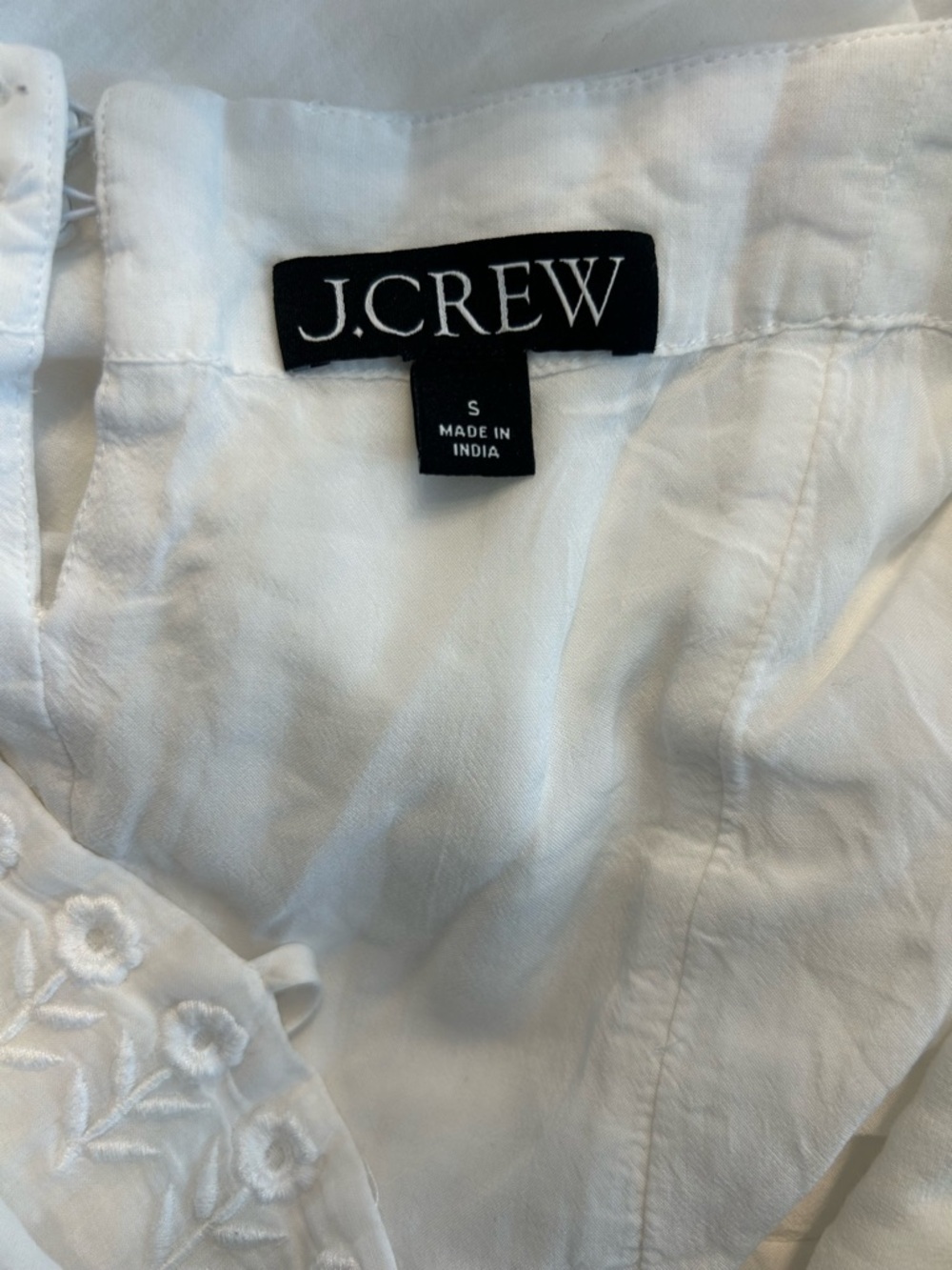 J.Crew Women’s White Sorrento dress in cotton voile, Size Small - Picture 8 of 10